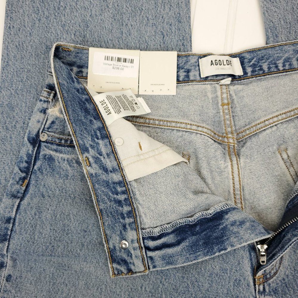 AGOLDE Vintage Bootcut High Rise 30" in SWAY Size 31 - Picture 11 of 15